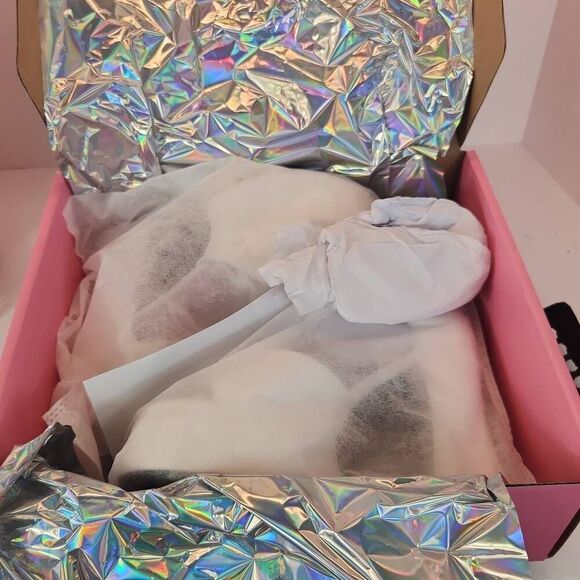 Dolls Kill - Sugar Thrillz Power Play Peep Toe Heels - Women's Size 8 Pistol 2 - Picture 8 of 9